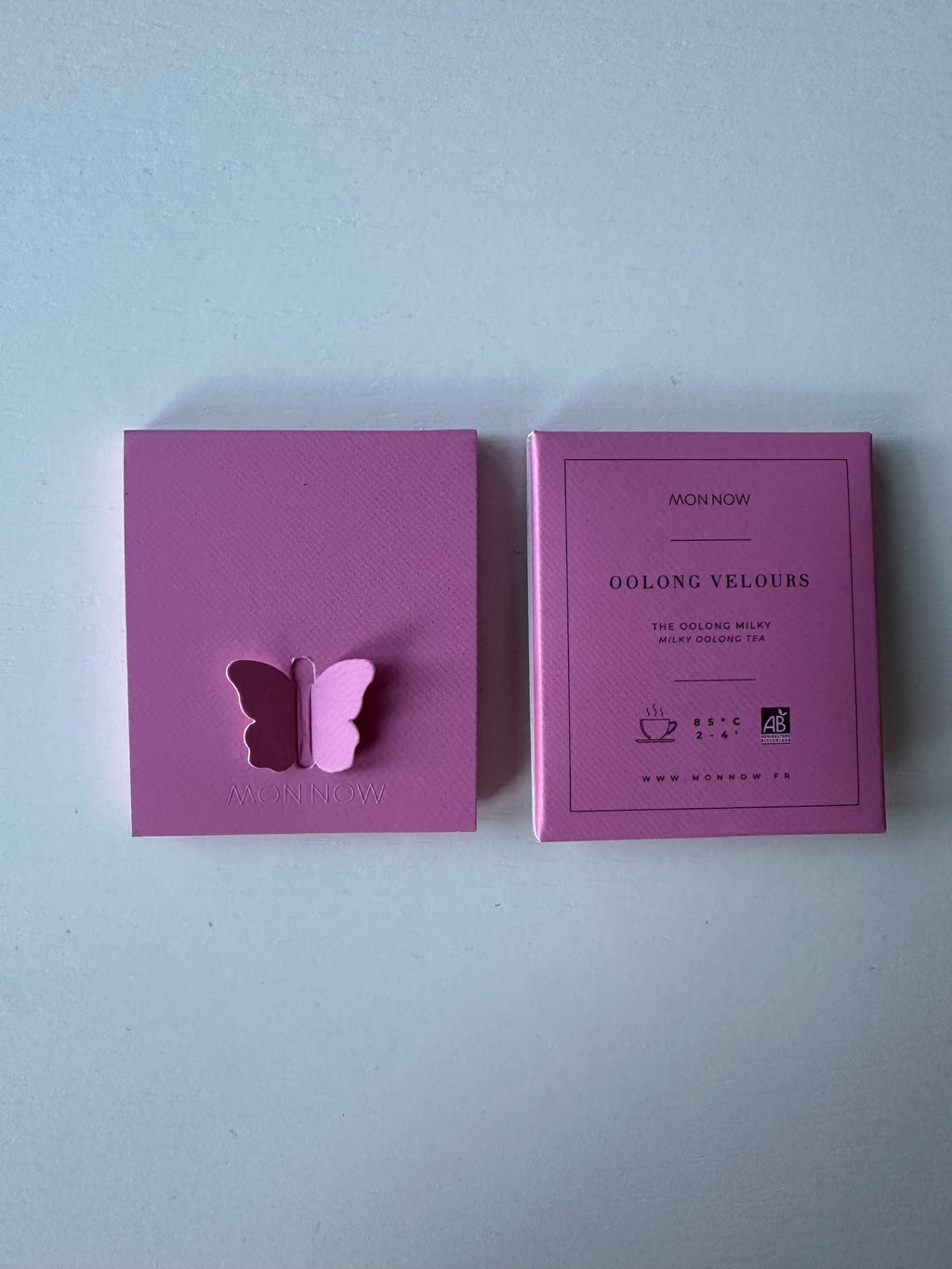 Thé Papillon - Message Positif & Inspiration – Coffret de 8 Thés Oolong Velours Bio