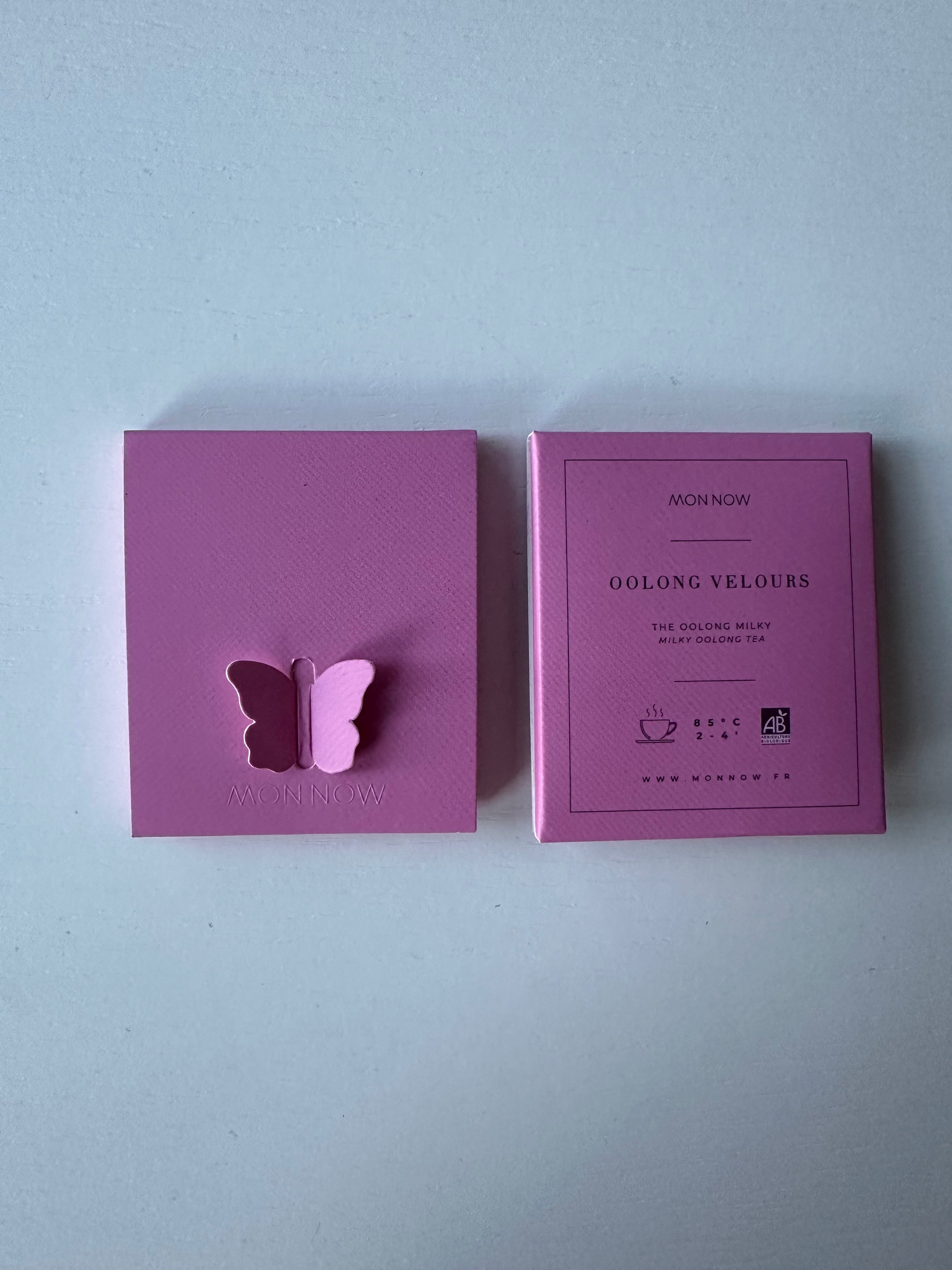 Thé Papillon - Message Positif & Inspiration – Coffret de 8 Thés Oolong Velours Bio