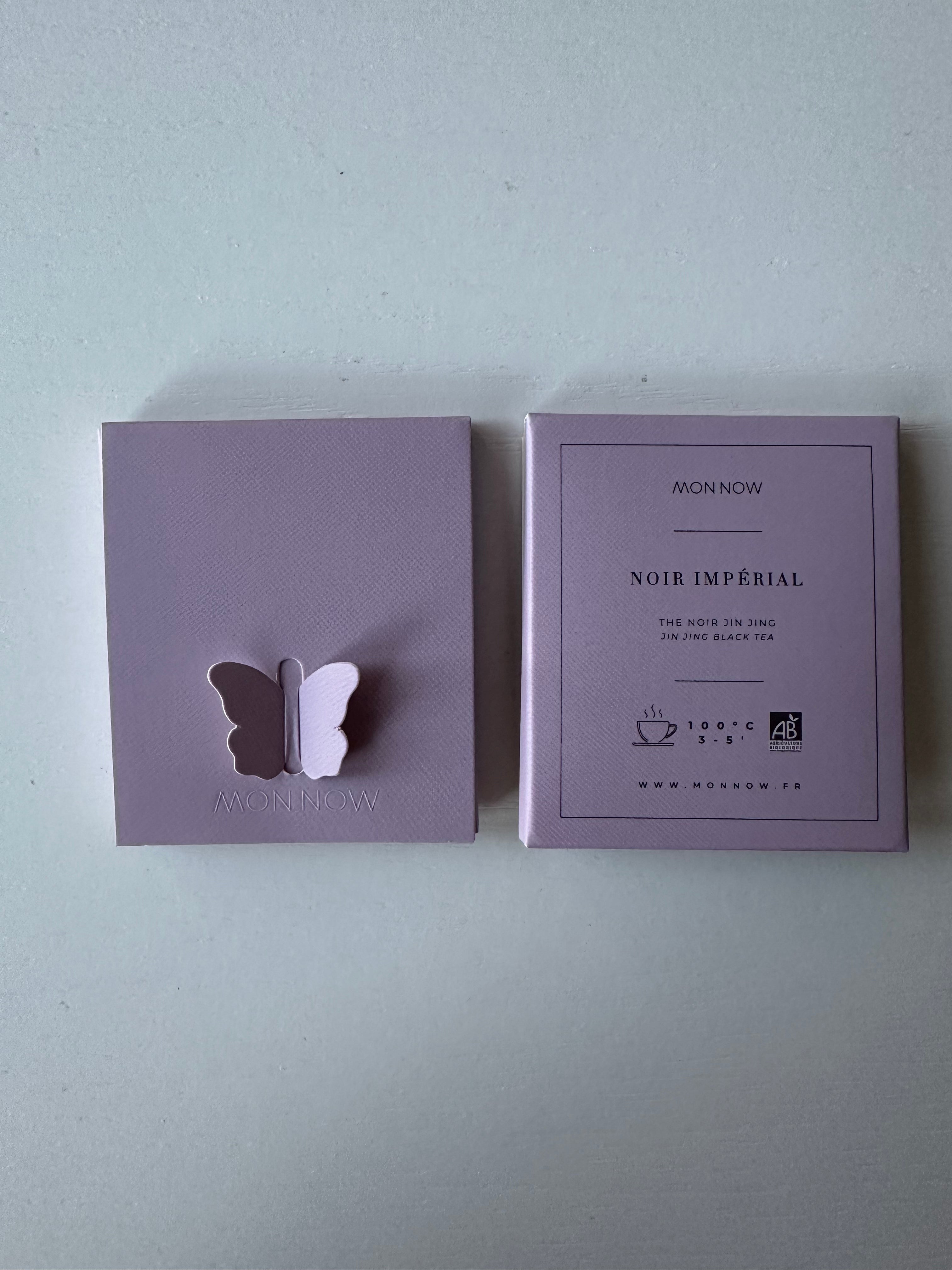 Thé Papillon - Message Positif & Inspiration – Coffret de 8 Thés Noir Impérial Bio