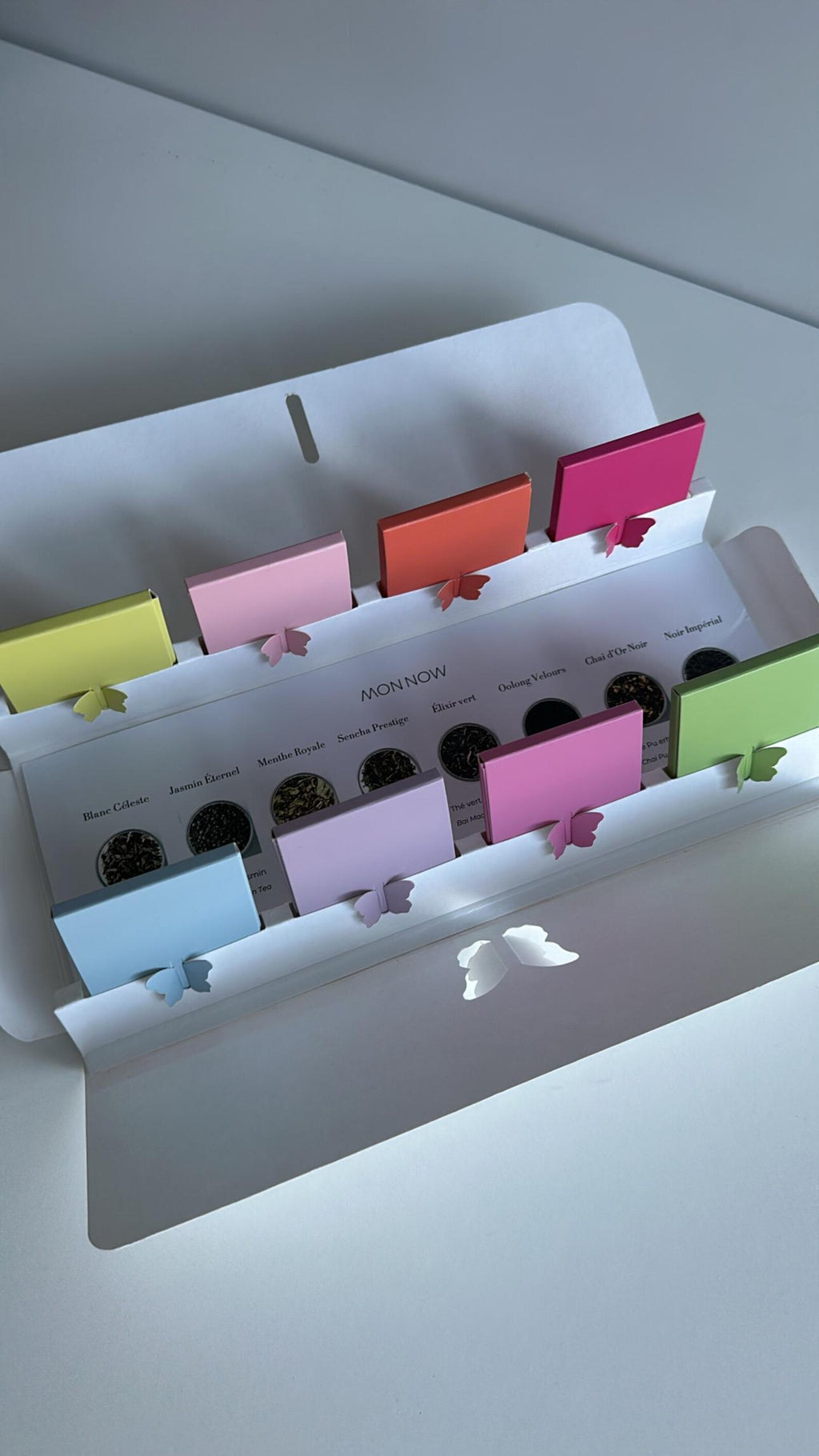 Thé Papillon - Message Positif & Inspiration – Coffret de 8 Thés Oolong Velours Bio